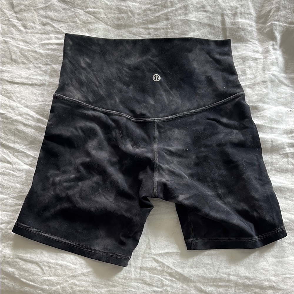 Lululemon Athletica Black High-Waisted Bike Shorts